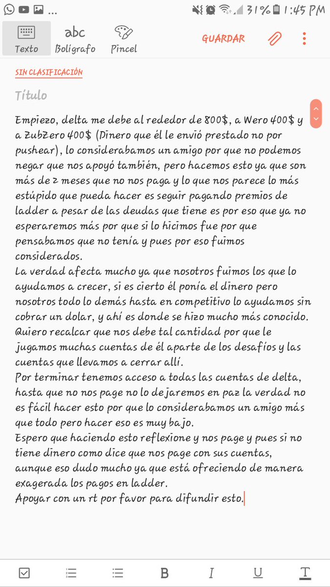 LeoVargas1616's tweet photo. Tenía que difundir esto por qué él se burla de nosotros y piensa acabar esta temporada y desaparecer(rumores),espero con esto relexione, me jode que ande ofreciendo demasiado dinero en ladder de su clan y no termine sus deudas.
Apóyanos con un Rt porfa ya que ocupamos el dinero👏 https://t.co/MSXn9XuFUF