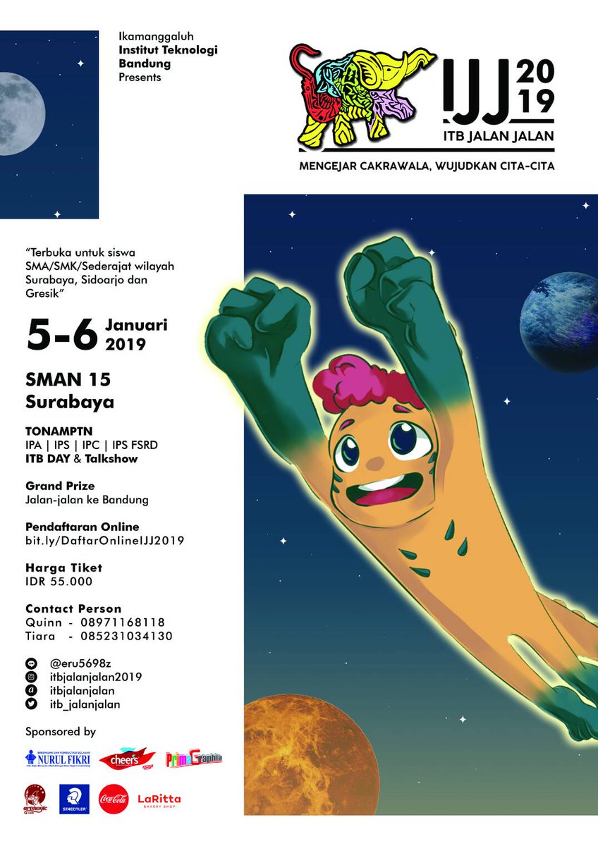 Jika ITB adalah kampus impianmu, maka jangan lewatkan acara ini! 😄😊😀😎👍
#itb #ijj2019 #studioartmagic #tryoutujiketrampilan