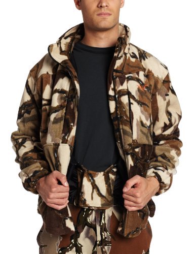 Predator Camo Size 2XL Brown Deception Fleece Hunting Jacket Warm Soft DC500 #Predator #Como #Hunting