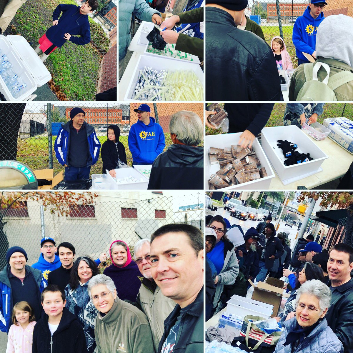 AtheistsAtWork's tweet photo. Helped 98 friends and neighbors with hats, gloves, snacks, hygiene supplies, clothes and water! https://t.co/p4H5aiw70l