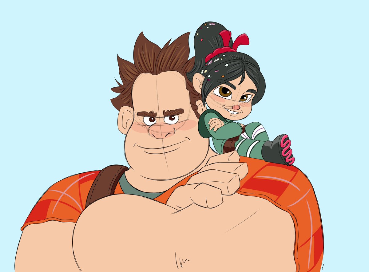 coolperson99's tweet photo. Saturday afternoon doodles drawing Ralph and Vanellope. Ralph Breaks the Internet was amazing! Glad I finally got to see it :) #SaturdayDrawing #RalphBreaksTheInternet https://t.co/GDOKQntKQR