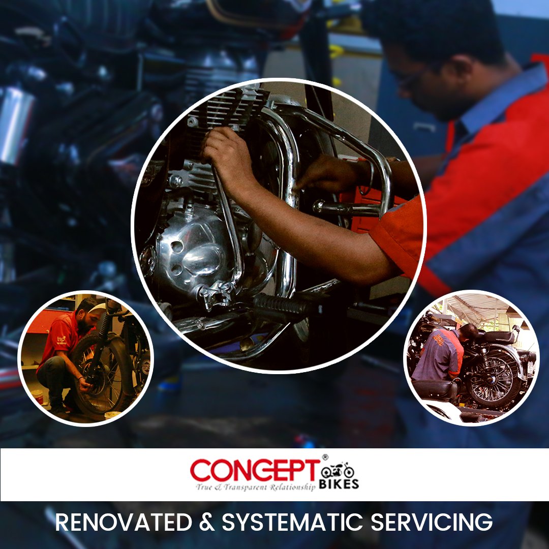 conceptbike's tweet photo. Book with Concept Bikes &amp; get the ultimate service experience for those who ride with passion. 9048400200 /9048990388
#conceptbikes #RoyalEnfieldService #RoyalEnfieldSpareParts #BulletService #BulletSpareParts #royalenfield #motorbikes #motorbike #bikelife #royalenfieldbullet https://t.co/MO2woEC99c