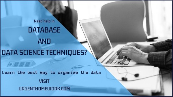 urgenthomework's tweet image. #LinearRegression #LastMinuteAssignmentHelp
#CollegeHomeworkHelp #Mammals
#DatabaseAndDataScienceTechniques
#CollegeBoard #DoMyHomework
#BetterGrades
#AssignmentHelpOnline #OnlineExperts
Learn the best way to organize the data
Avail the Best Services Here urgenthomework.com/database-and-d…