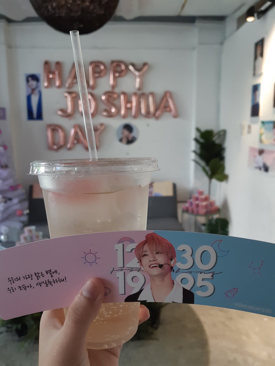 berryjuns's tweet photo. late post but i rlly enjoyed the event!! the deco &amp; cupsleeves were all rlly pretty 😍💞 #1230FORSHUA https://t.co/n2R7Tws8H7
