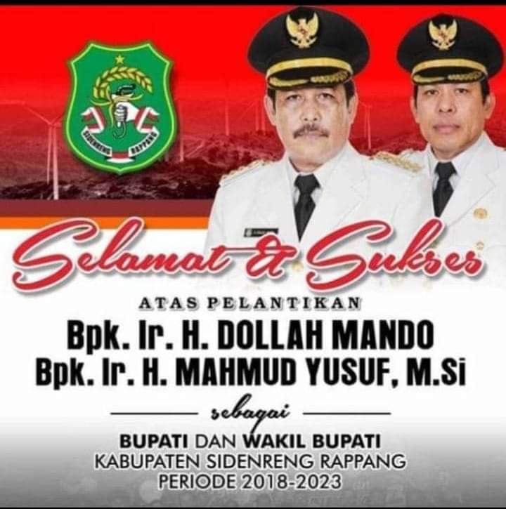 Namicswan's tweet photo. Selamat atas jabatan baru moga bisa amanah kedepannya demi mewujudkan #Sidrapmaju #01JokowiLagi https://t.co/4sUSUTloy1 https://t.co/Jmawu4FVO8