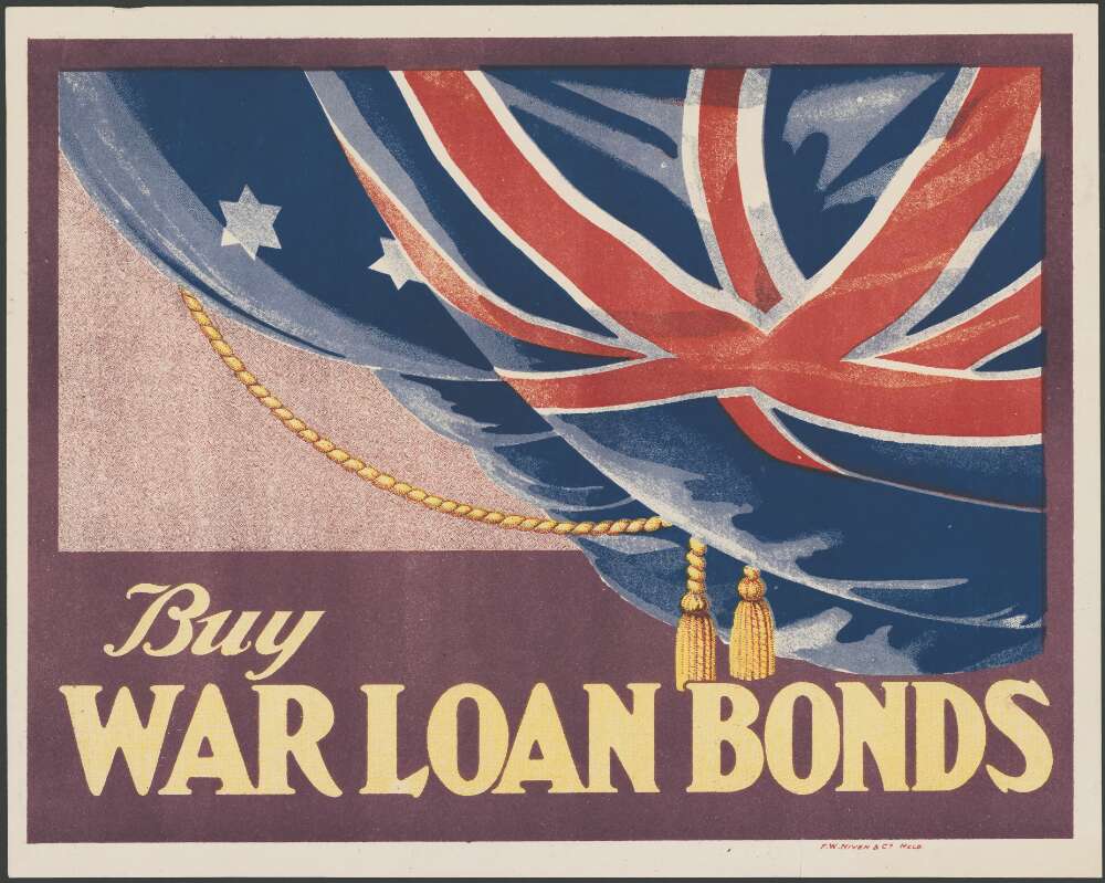 TroveAustralia's tweet image. Great news to see the New Year in! As of tomorrow millions of items will fall out of copyright for the first time, finally becoming free for all to use.
Read more 👉 bit.ly/2An7s1j

📷 F.W. Niven &amp;amp; Co. (1914). Buy war loan bonds  nla.gov.au/nla.obj-138355…

#auspublicdomain