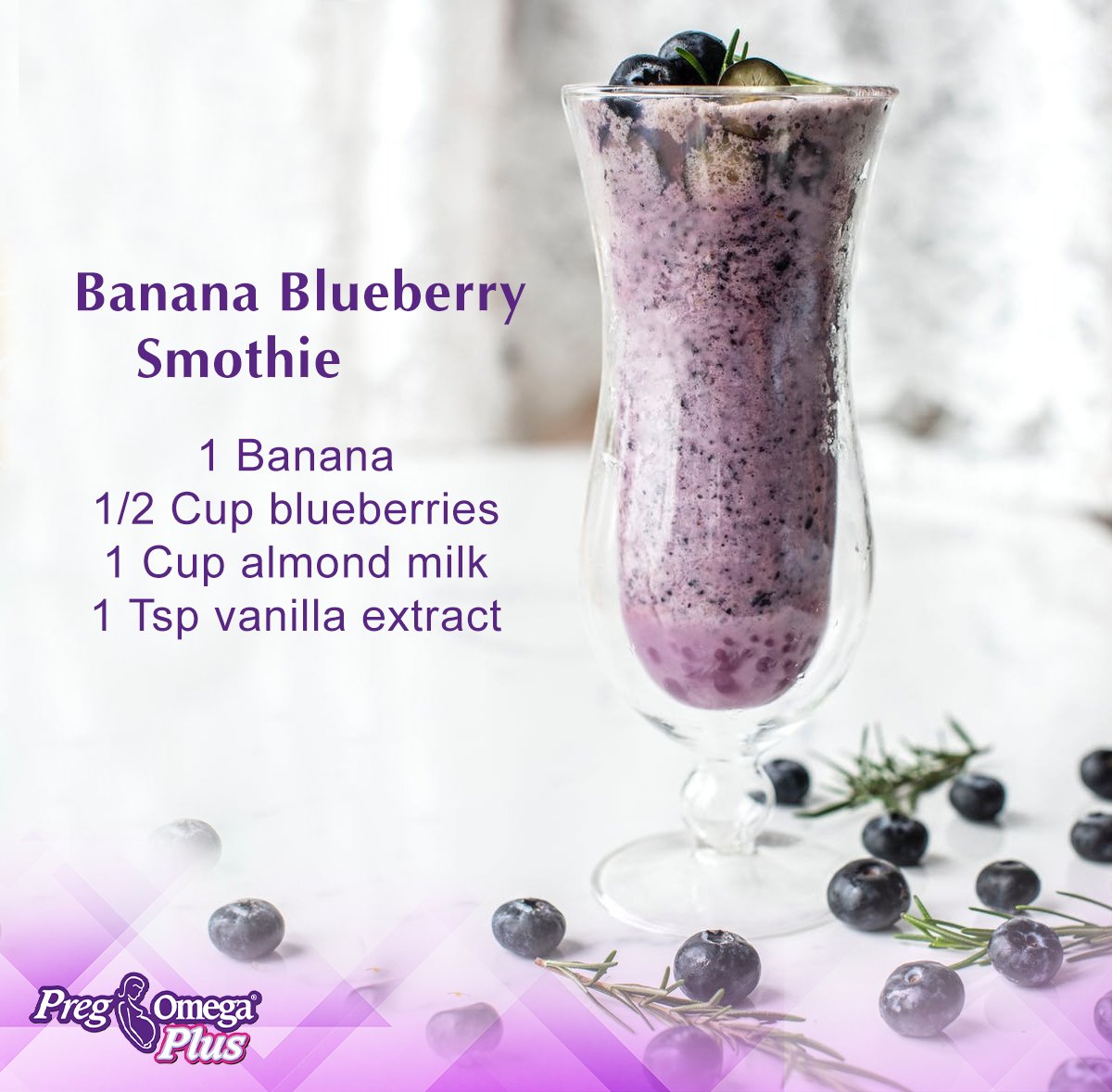 Enjoy this delicious smoothie snack with a few crackers, or whole wheat toast with hazelnut spread! #recipe