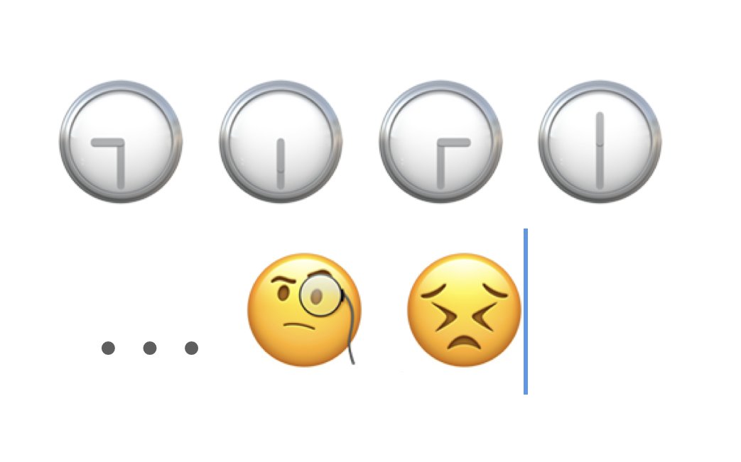 Dear Emoji designer at <a href="/Apple/">Apple</a>,

My daughter is learning how to read time. She complained your drawings of the hour clock hand are wrong. 
Looking at 6:30, she’s right. 

Please fix it so she doesn’t grow up thinking Apple doesn’t care about such #details?