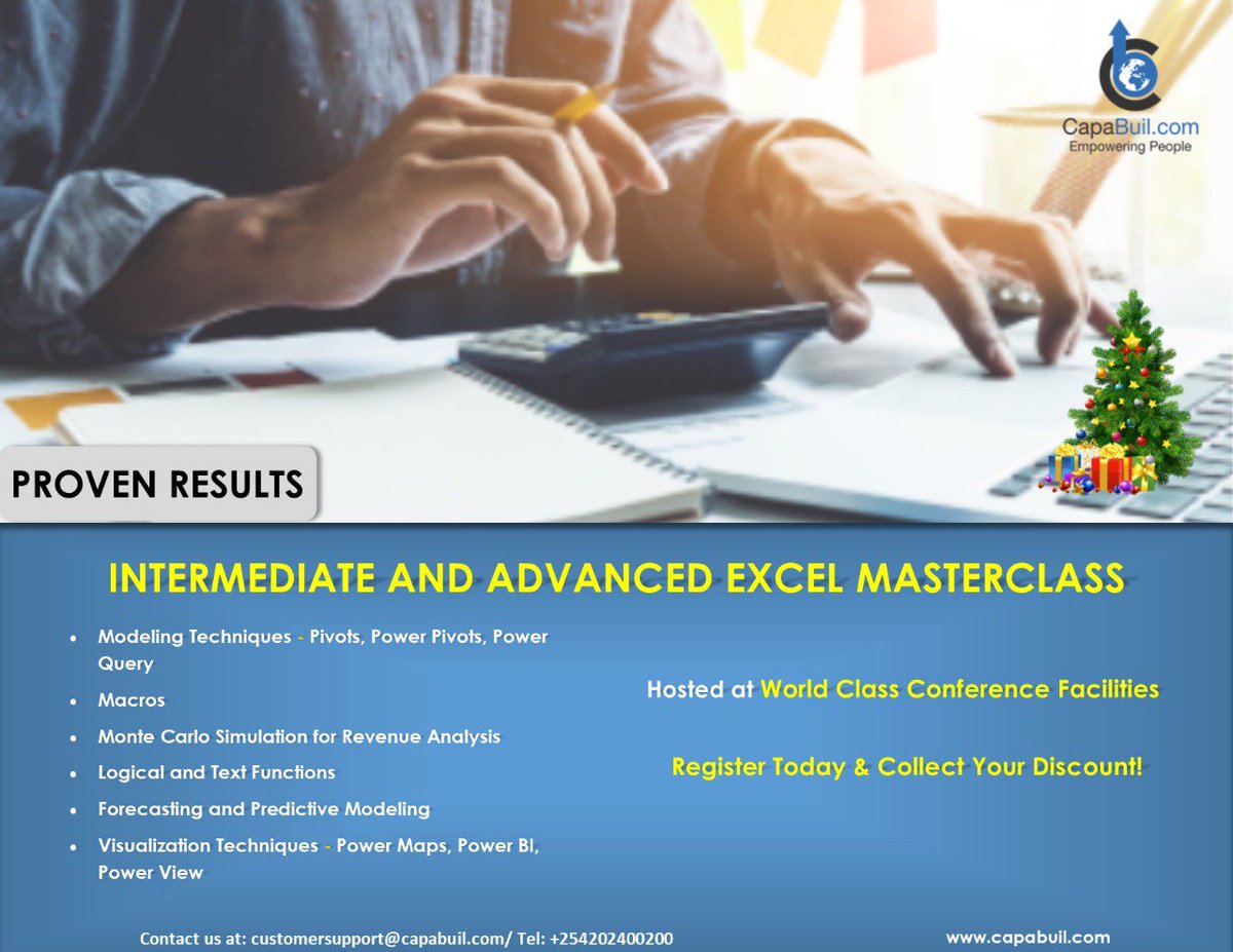 Corneliusmuteti's tweet image. #Excelmasterclass
@CapaBuil_Ltd
