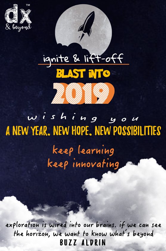 dxandbeyond's tweet photo. DX&amp;Beyond wishes you a very happy &amp; prosperous 2019!
https://t.co/vrYwXfWMdK https://t.co/A6c0mOGFD6