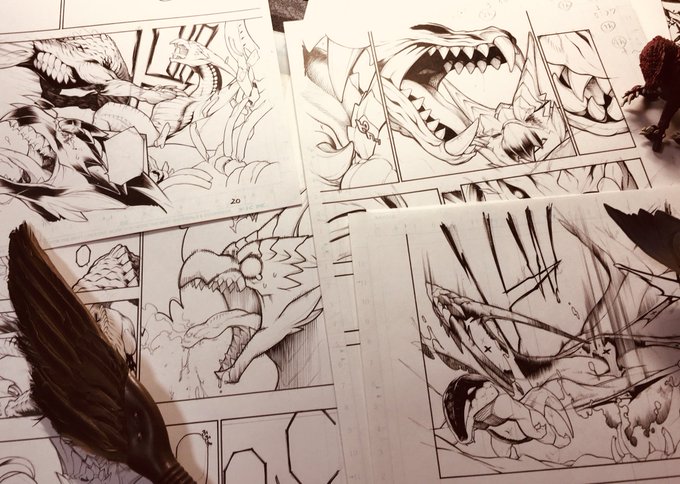 描き納めとは程遠い状態ですが o0(去年も似たような感じだったな…)
今年も一年ありがとうございました。年越し後も暫く原稿大乱闘ですが来年もよろしくお願いします。良いお年を〜! 