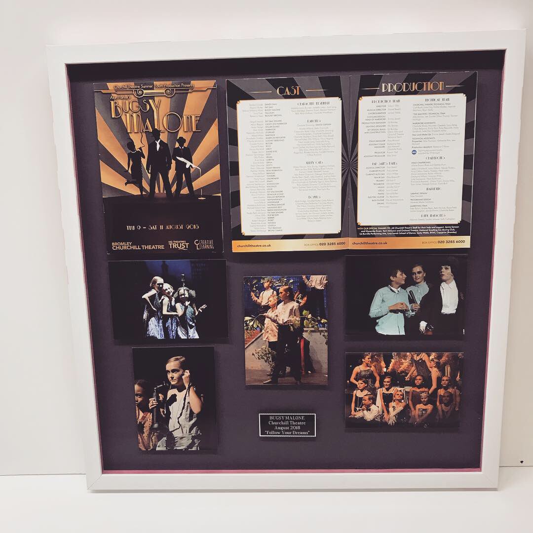 urban_framers's tweet photo. We were incredibly proud to present this to an aspiring young actress. Supporting  the younger generation in following there dreams #prettypink #churchilltheatre #customframing #christmas #interiordesign https://t.co/yXAviN94bF