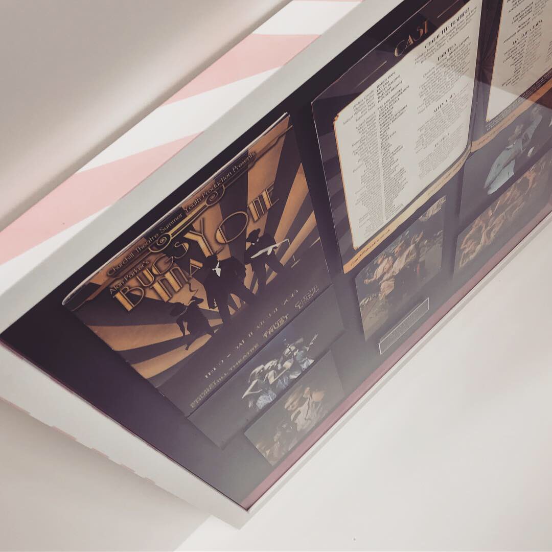 urban_framers's tweet photo. We were incredibly proud to present this to an aspiring young actress. Supporting  the younger generation in following there dreams #prettypink #churchilltheatre #customframing #christmas #interiordesign https://t.co/yXAviN94bF