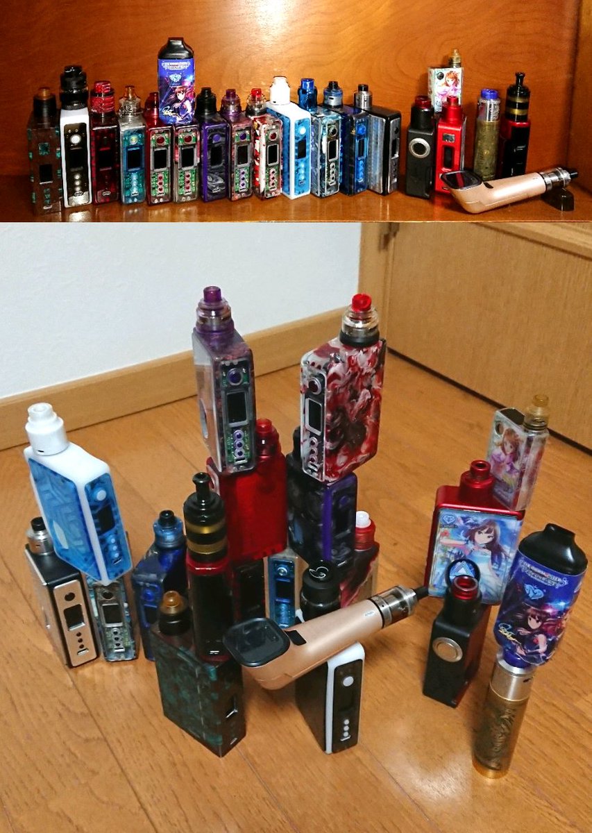 akatsuki_hm's tweet photo. 振り返れば痛MODやスコンカー、USmodzなどVAPEだらけの1年でした。そしてそれを通じてユーザー、ショップ、モッダー、バイヤー、クリエイターなど様々な人達と交流出来た事がとても嬉しい1年でもありました。
また来年もよろしくお願いしますm(_ _)m
#vape #痛MOD #usmodz #金魚の鼓膜の叫び https://t.co/WAdMxthoEB