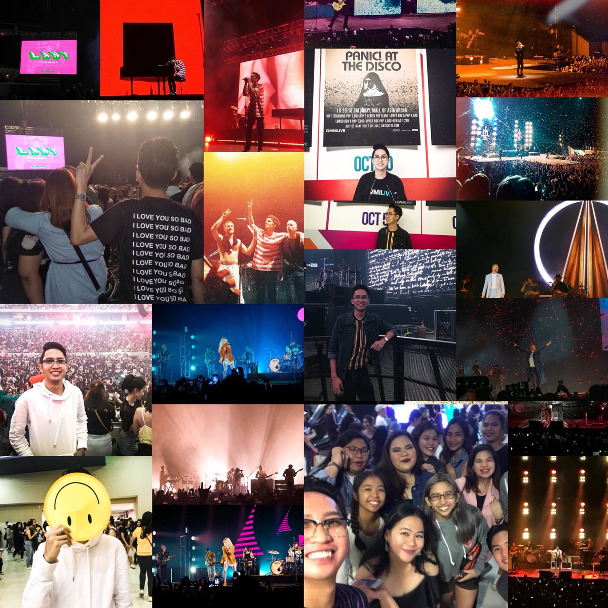 iamhrld06's tweet photo. 9 Incredible shows for 2018 Manila Concert Scene, Thank you! ❤️#My2018ManilaConcertSceneExperienced 🤟✨
#LanyLiveInManila
#DivideTourMNL
#FreedomChildTourMNL
#HarryStylesMNL
#24KTourMagicMNL
#FlickerTourMNL
#ParamoreTourFourMNL
#SamSmithMNL
#PanicAtTheDiscoMNL https://t.co/vHC3ZINKku