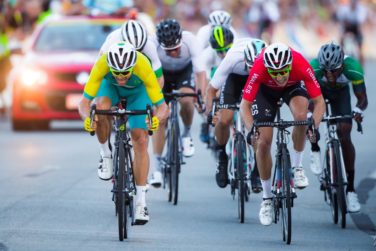 Gold Coast, 2018, Jon Mould sprints to a silver Commonwealth Games medal.
(📷 SW Pix)