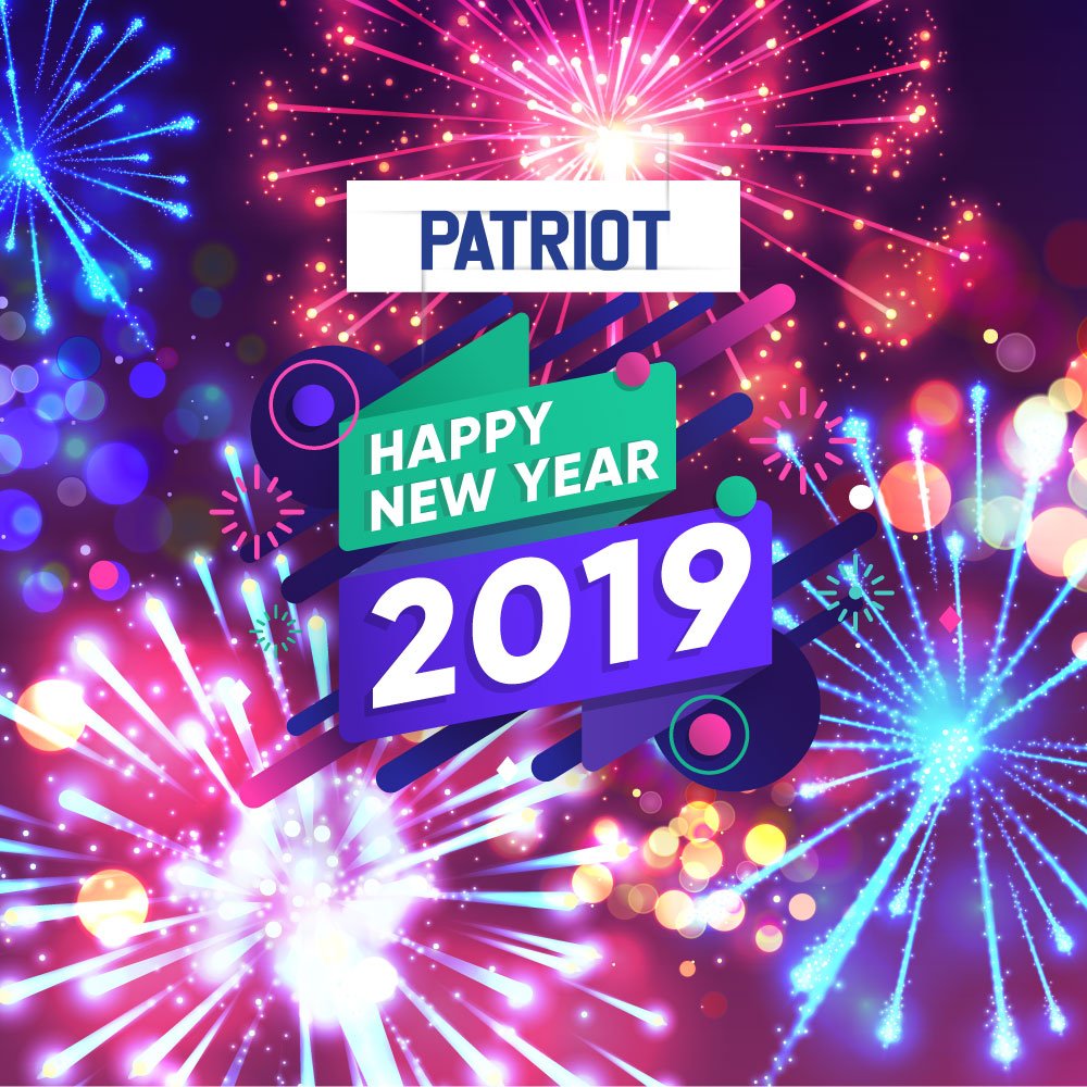 Kami_Patriot's tweet photo. Mengucapkan Selamat Menyambut Tahun Baru 2019. Tahun Baru! Azam Baru! #kamipatriot #newyear #2019 #end2018 #2018 #azambaru #malaysiabaru #malaysia2019 #happynewyear #wajahbaru #tahunbaru2019 https://t.co/7MqwEddlUi