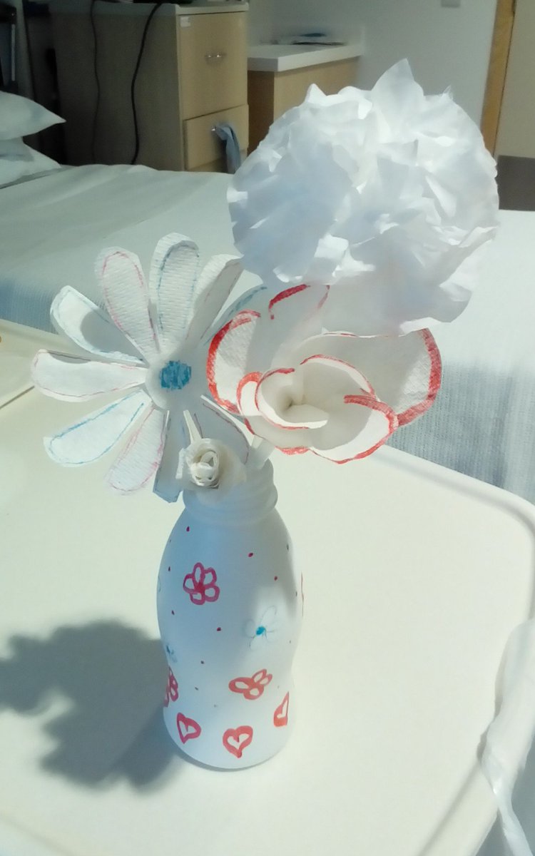drummum2's tweet photo. Busy day yesterday @thernohcharity so forgot to share my #bonkersdesigns make for the day! Had surprise visit from friends who brought #Prosecco .....shhhh! Enjoyed the #bingo too @Radiobrockley If you can't have the real thing.... #tissuepaperflowers #frijj #heresoneimadeearlier https://t.co/UA3tFwhO1V
