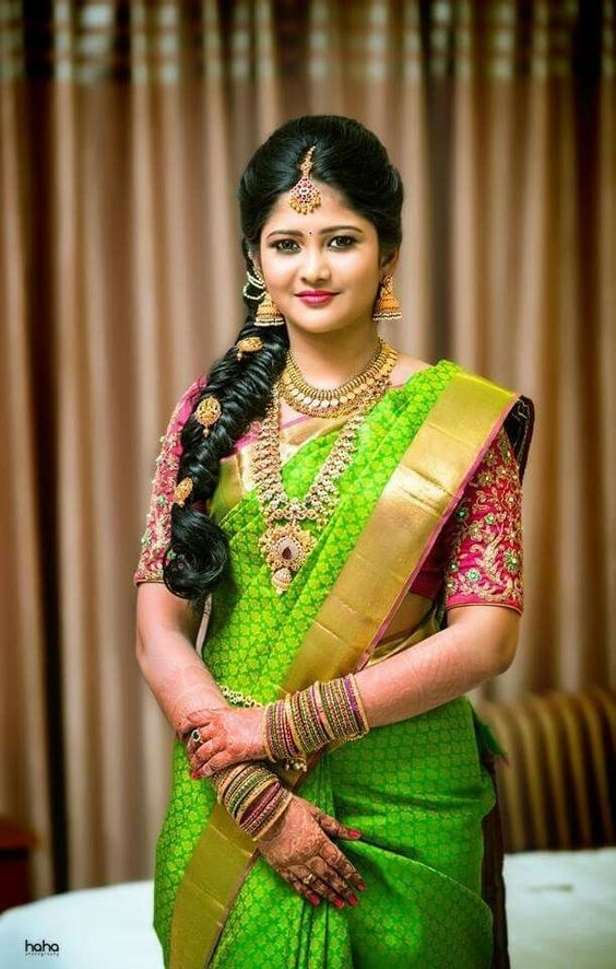 50 Front South Indian Bridal Hairstyle 2023 Photos  TailoringinHindi
