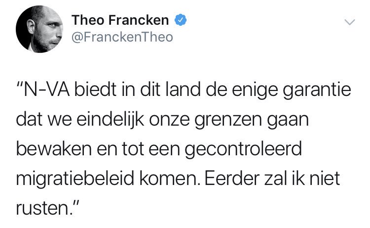 BennieNC's tweet photo. 1) Gewoon beleid Maggie voortgezet
2) Niemand pleit voor open grenzen wel voor menselijkheid
3) Kreeg maanden de tijd om mee te schrijven aan internationaal pact en trapt het dan ineens af 🤷🏼‍♀️.
#theofrancken #nva #migratie #manvanhetjaar 😳🙄 https://t.co/pbe0RULf0O