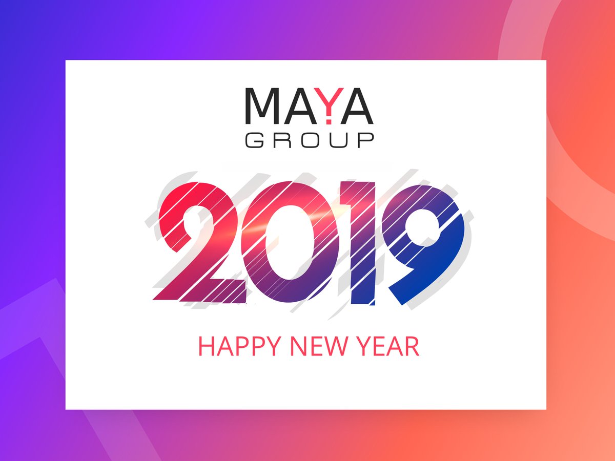 Maya Group congratulates everyone with the New 2019 Year! The past year was dynamic, interesting, and full of events. And now we have more than 700,000 users! Thank you for actively using our services! 
maya-group.me/en/news/312
#mayagroup
#smm
#happynewyear
#2019