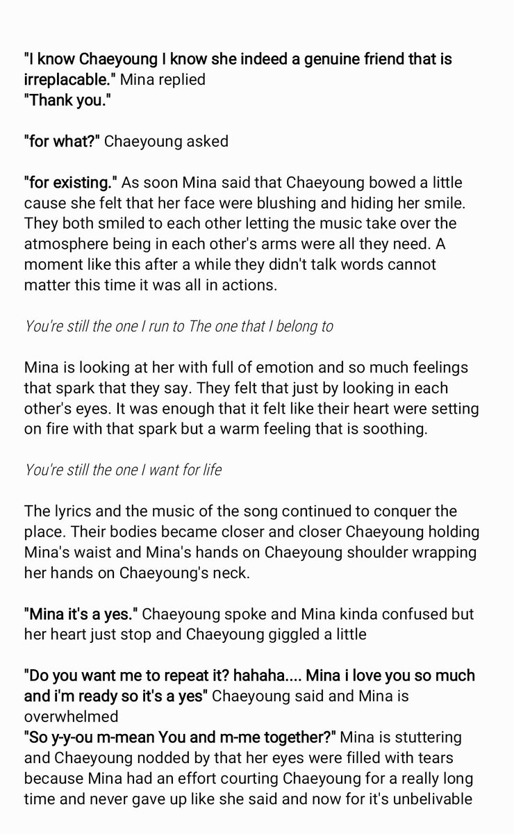 [  you're still the one]p.s this is the song used in case y'all wondering it's a good song. 