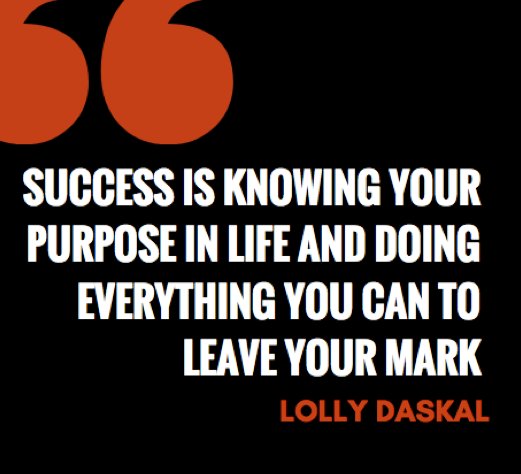 Success is knowing your purpose in life and doing everything you can to leave your mark ~ “The Leadership Gap” via <a href="/LollyDaskal/">Lolly Daskal</a> amzn.to/2nfhSuL #TheLeadershipGap#Book #Leadership #Management #HR
