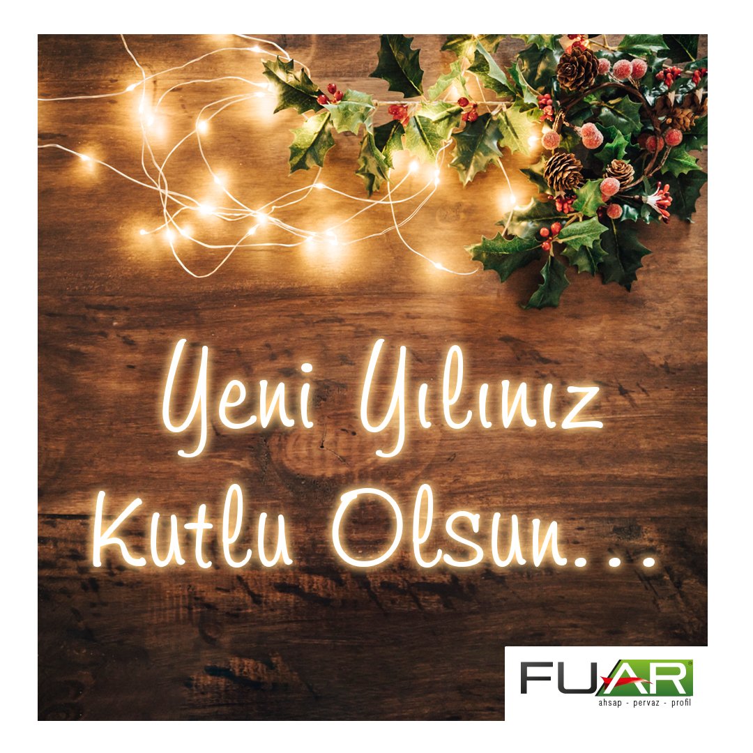 Sevdiklerinizle birlikte barış,huzur,sevgi ve mutlu dolu bir yıl geçirmeniz dileğiyle #yeniyıl #fuarahşap #kayseri