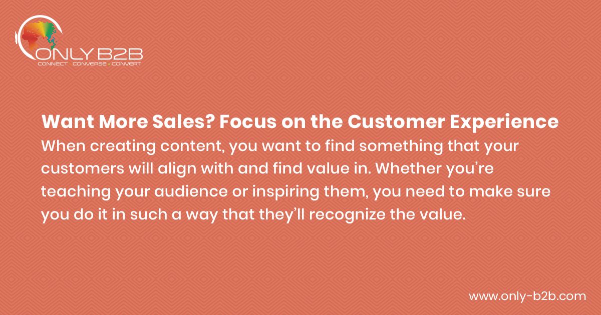 vikas1bhatt's tweet photo. Want More #Sales? Focus on the #CustomerExperience
When creating #content, you want to find something that your #customers will align with and find value in. Whether you’re teaching your #audience or inspiring them, you need to make sure you do it in such a way that they’ll... https://t.co/cgEqwPoyUN