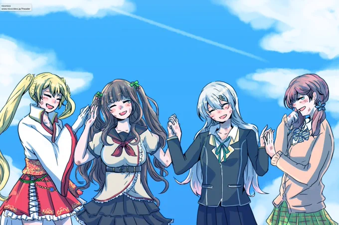そしてアイドル部イラストの中でお気に入りの4枚!
(何気なく選んだらすべてのイラストにお嬢がいたw☺️) 