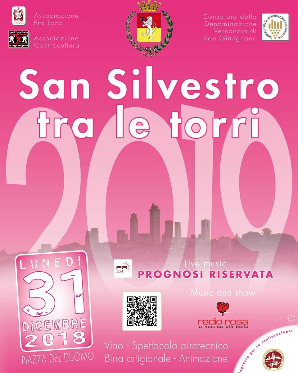 Stasera vi aspettiamo a <a href="/sangimignanocom/">Comune SanGimignano</a> per festeggiare insieme la notte di #SanSilvestro e Augurarvi un Felice 2019!!!!! 🎉🎊🍾
▪️
#31dicembre #BuonAnno #buon2019 #HappyNewYear2019 #HappyNewYear #ThankYou2018 #Adios2018 #FelizAnoNuevo #NewYearsEve