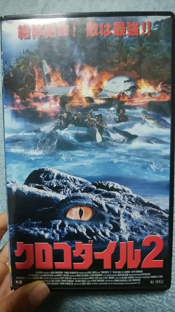 ゴジとーる 今年最後のパニック映画紹介 クロコダイル2 ハイジャックされた飛行機が墜落した場所は巨大ワニの住む場所だった ワニがでかく 機動力もあり 生存者たちに容赦なく襲うワニ映画の傑作 ワニ映画 パニック映画好きにはぜひおすすめの作品