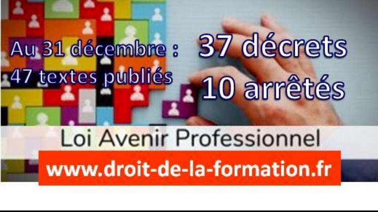 TPro_Corsica's tweet image. Textes d’application de la loi Avenir professionnel : textes, décrets et arrêtés publiés au Journal officiel au 31 décembre 2018. #CPIR #CPFT #FONGECIF  droit-de-la-formation.fr : droit-de-la-formation.fr/vos-rubriques/….