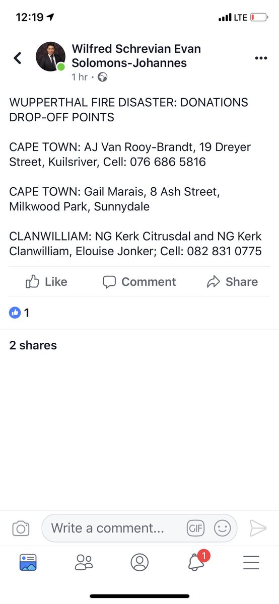 ricardomackenzi's tweet photo. To provide assistance to anyone in the #Wupperthal area contact details below. πππ
#WupperthalFire https://t.co/M5Rors997S