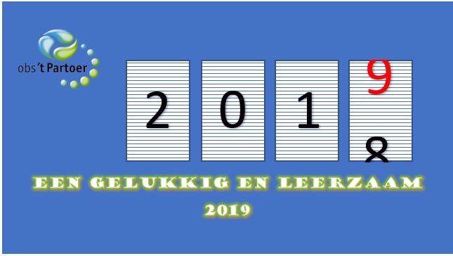 Het team van <a href="/OBStPartoer/">OBS 't Partoer</a> wenst iedereen een gelukkig, gezond en leerzaam 2019!