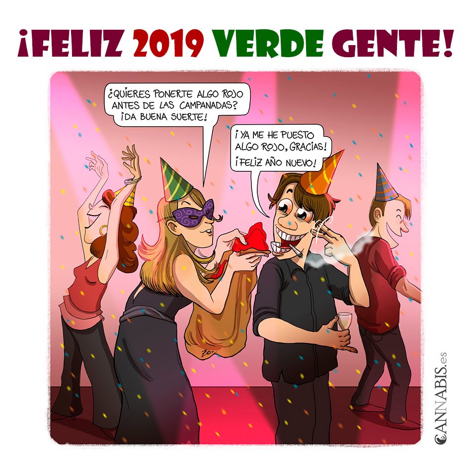 cannabis_es's tweet photo. A ver si este 2019 es el año. ¡FELIZ AÑO NUEVO GENTE! a por una #regulaciónintegral de la #marihuana. #regulaciónya #regulación2019
https://t.co/07EFfMkh67 https://t.co/IjvhTYfxDF
