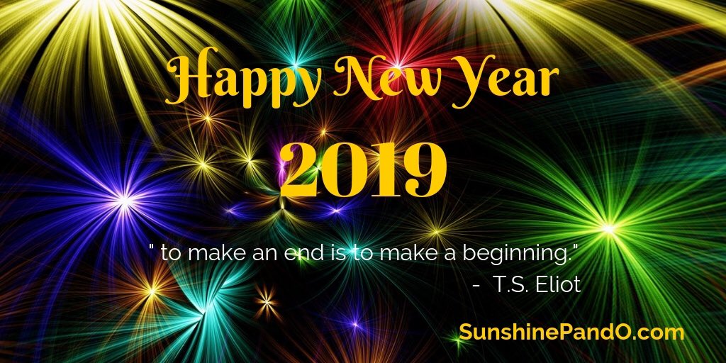 sunshinepando's tweet photo. Wishing you bright beginnings in this New Year. #HappyNewYear2019 #SunshineLife #SunshinePandO #MotivationMonday https://t.co/484oEh3NUF