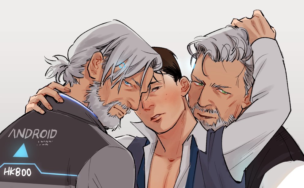 Saya_tsugu's tweet photo. #hankcon #ReverseAU #HK900 #HK800 #Connor 
state-of-the-art androids and their lieutenant https://t.co/NBni7P0dRs