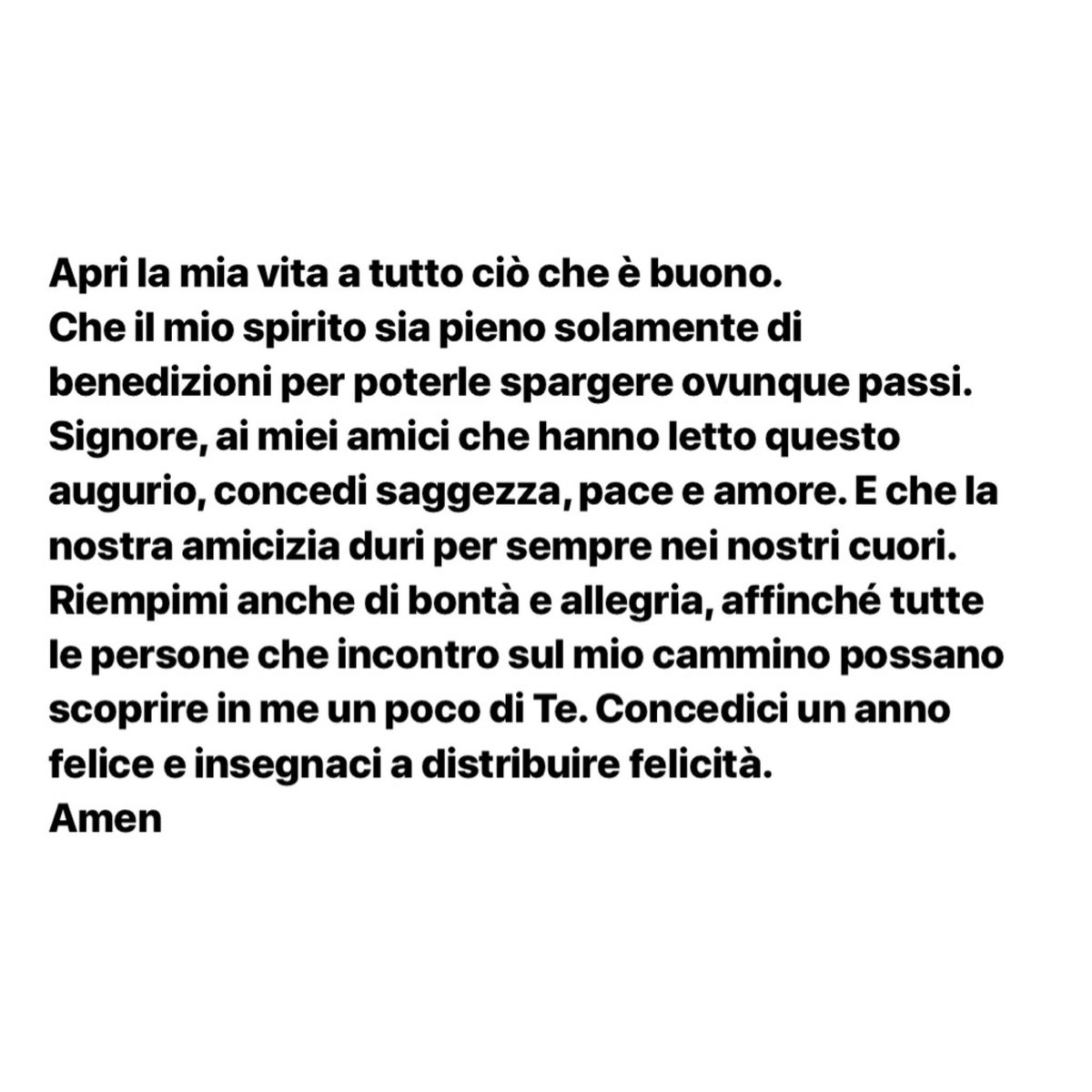 _GigiDAlessio_'s tweet photo. Condivido con voi le bellissime parole di questa preghiera, con l'augurio che possa essere per tutti voi uno splendido 2019 ❤ https://t.co/EgvEsEi8WU