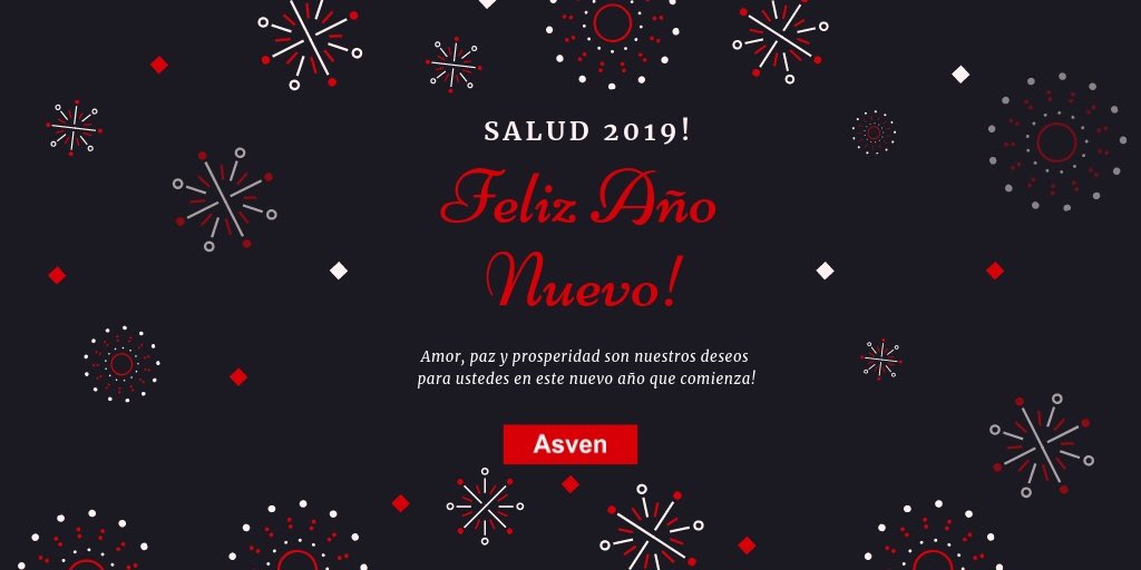 asvensrl's tweet photo. Queridos amigos #Feliz2019 les deseamos todo el equipo de #asven https://t.co/Ke9u53F2NR
