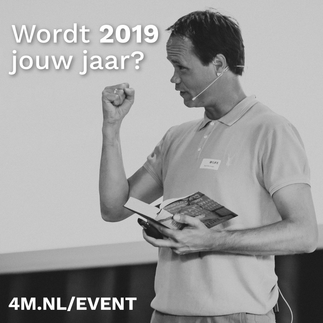 Wat denk jij van 2019? Zie je er naar uit? Of kijk je er naar uit?
Laat je in elk geval inspireren op ons 4M event 2019, 19 januari. buff.ly/2BzOKDh