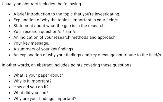 how to publish an abstract