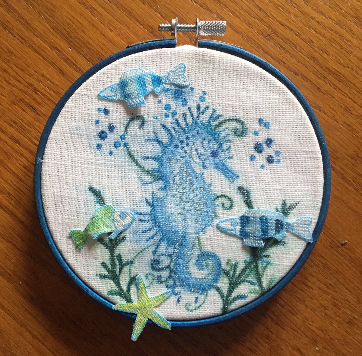 My first two hoop art pictures stamped and painted 😀. Cushions to follow. #CraftBizParty #RTmeBB #HandmadeHour #handmadeinnorfolk #etsyshop