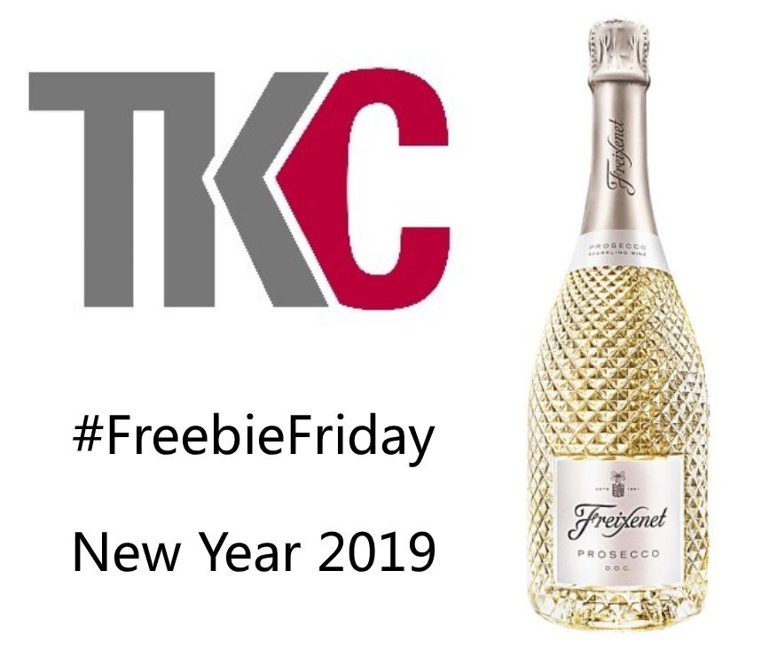 TKCTrade's tweet photo. #FreebieFriday time! The festive celebrations aren’t quite over yet – you could #WIN this bottle of prosecco! Simply FOLLOW us and RT this using #tkcgiveaway to be in with a chance. Ends Friday 4 Jan. UK only. https://t.co/EAWkup07N4