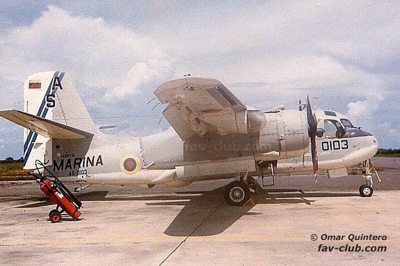 #Foto Grumman S-2E Tracker del entonces Escuadrón Aeronaval Antisubmarino AS-10 de la Armada Venezolana, comienzo de la década del 1980. (Foto: Omar Quintero) #aviacionmilitar #aviacionnaval #armadavenezolana #s2tracker #venezuela #favclub