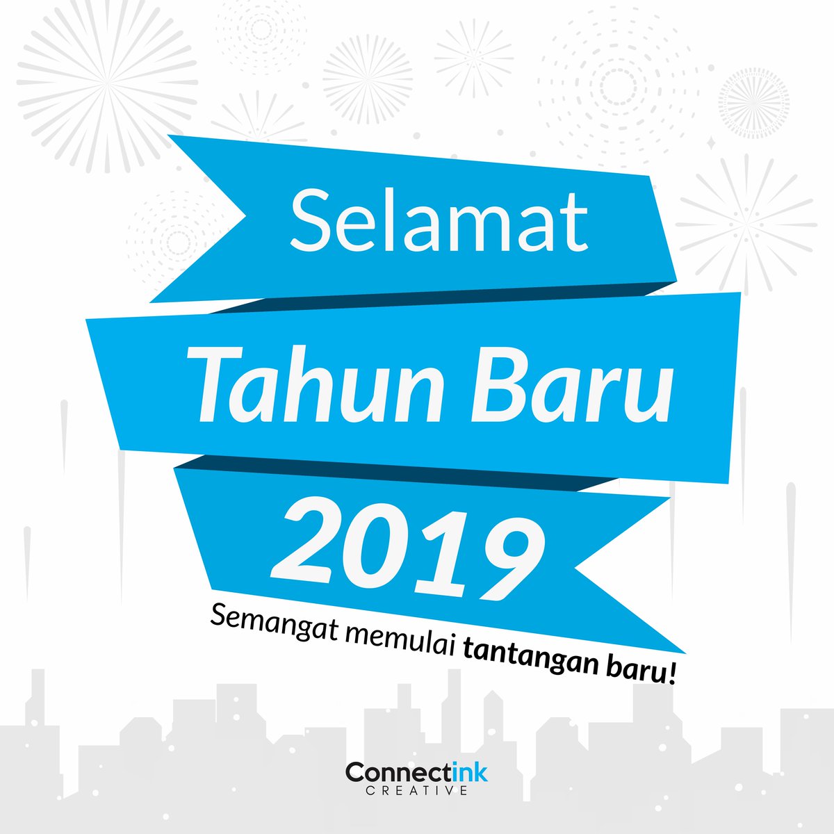 connectinkmedia's tweet photo. Selamat menyambut tahun baru 2019. Jangan lupa belajar dari tahun-tahun yang sudah berlalu dan bersiap-siap menghadapi tantangan di tahun yang akan datang. https://t.co/9gRhrUdRGb