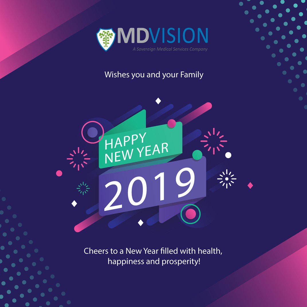 MDVisionCSDLLC's tweet photo. As another year comes to an end, we wanted to take a moment to wish you a great 2019. #HappyNewYear #NewYearNewHopes #NewYear #NewYear2019 #NewYearNewAims #HappyNewYear2019 #MDVision https://t.co/ATQRW1nUnU