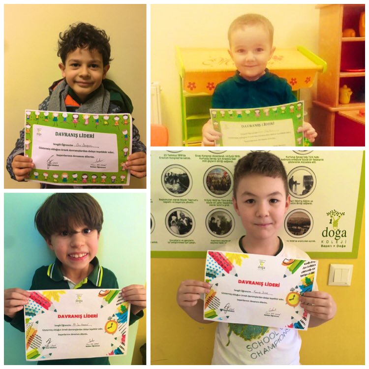 2018 yılının son “Davranış Lideri” olan minikleri ☺️👏🏻🍀 @doga_eskisehir @DamlaGuvenDG <a href="/EbruDemirkoz/">ebru.demirkoz</a> <a href="/DogaOkullari/">Doğa Koleji</a> <a href="/DogaAcademy/">Doğa Academy</a>