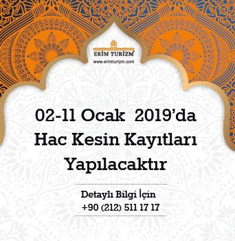 Erim Turizm on Twitter: "2019 Hac kayıtları 2 Ocak’ta başlıyor