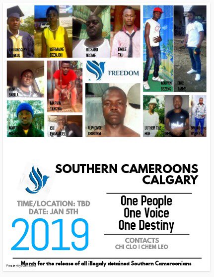 Soucams_Calgary's tweet photo. #releaseallarrested #SouthernCameroons #Ambazonia https://t.co/TeUEOdqETu
